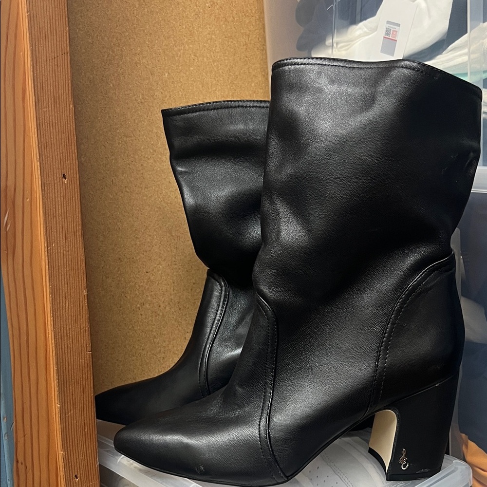 Sam Edelman Black Heeled Boots